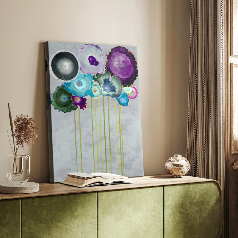 Bouquet argenté - galerie Cavas sur mesure, H 36 po x l 24 po