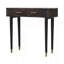 Console en bois massif Belmont, brun, 2 tiroirs