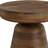 18" Brown Solid Wood Round End Table
