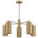 Lio 5-Light Chandelier in Noble Brass by Breegan Jane
