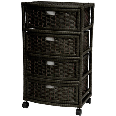 Commode de rangement roulante 4 tiroirs Chelsey