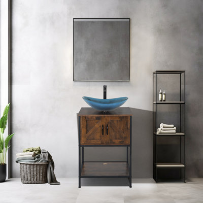 Meuble-lavabo autoportant avec lavabo