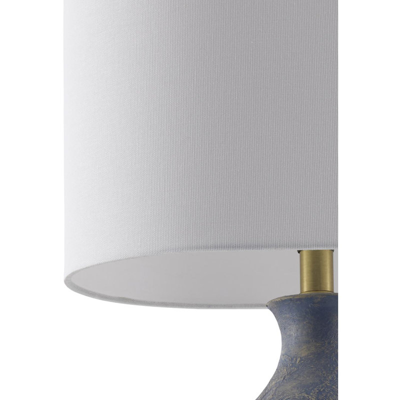 Darleta Table Lamp, Blue, White