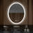 Oval Bathroom Vanity Mirror Wall Mounted with LED Lights, Frameless Lighted Bathroom Wall Mirror with Defogger and Dimmable Lighting-19844037