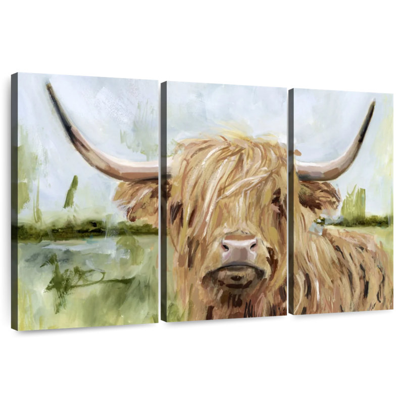 Brampt Highland Grazer I, 24" H x 38" W