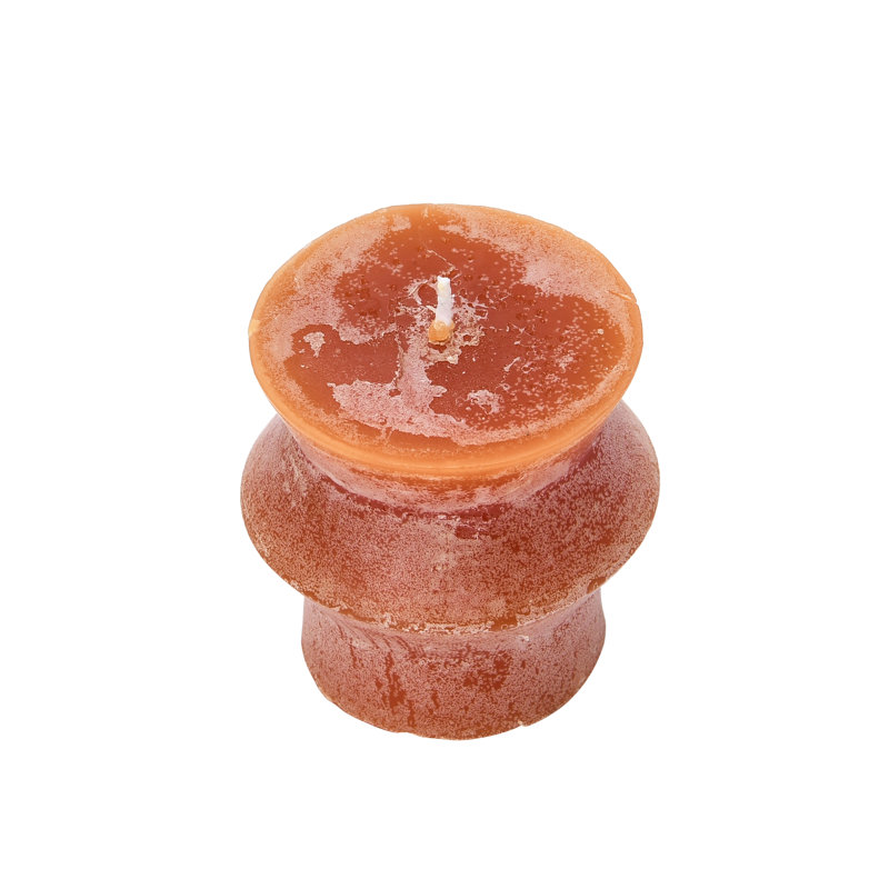 Unscented Totem Pillar Candle, Orange
