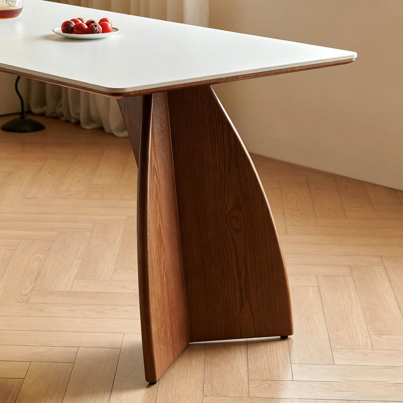 Table de salle à manger Mid-Century, H 29,5 po x L 70,9 po x l 35,4 po