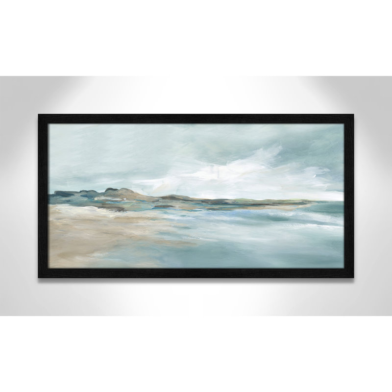 Imprimé Sandpoint par Carol Robinson, H 13 po x l 25 po x P 0,75 po, Noir, noir, noir, noir