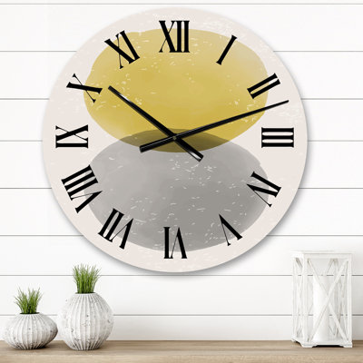 Moon Shape Minimalist II Wall Clock