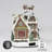 11.02”H Animated Gingerbread Cookie House (Santa) - LED, 8 Music, Adapter or BO - Hand-Painted Resin