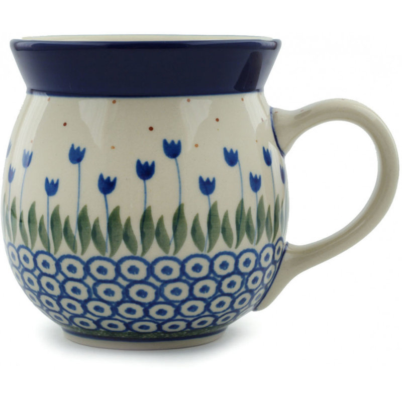 Tasse à bulles en grès poli 16 oz - Water Tulip, 16