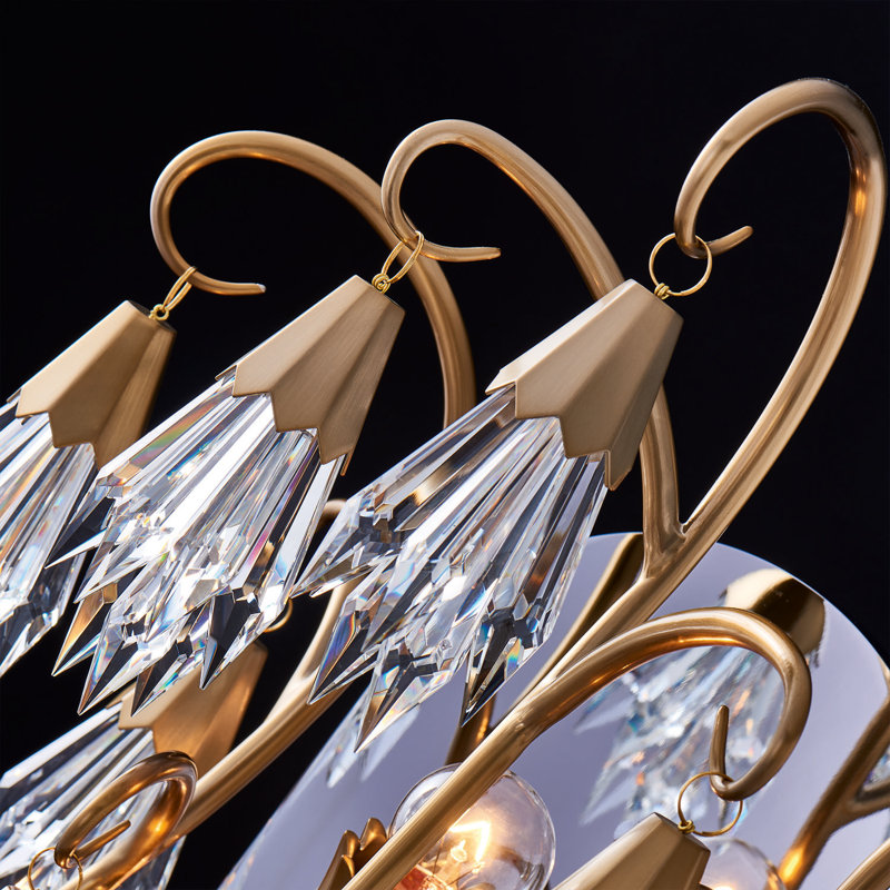 Tulipani 3 LT Winter Brass/Clear Wall Sconce Allegri