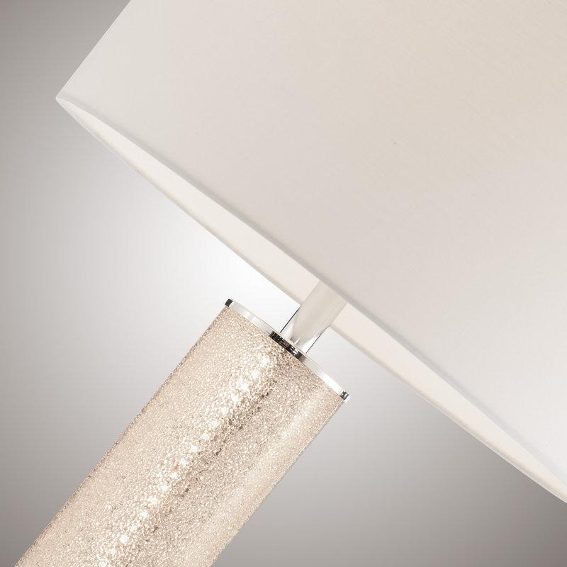 Lampe de table longue 26 po avec USB Long Ashton, Diamant / chrome