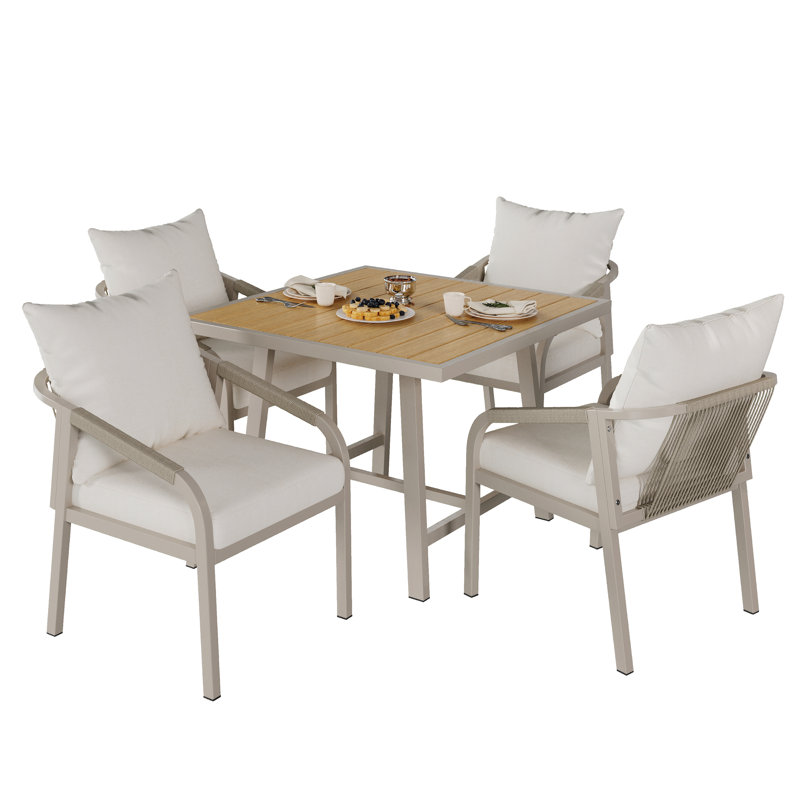 4 - Person Patio Dining Set with Rectangular Table