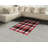 Checkered High Density Long Fiber Poly Threads Decorative Area Rug Carpet-42030446