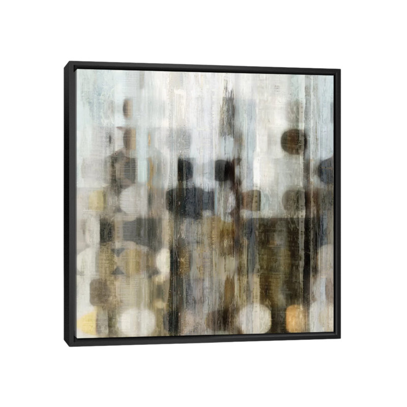 " Ascending II " by Allison Lockhart, 18" H x 18" W x 1.5" D, Black Framed Canvas, No Mat