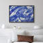 «Vibrant Blue Paint Strokes», reproduction d'art sur toile encadrée-109881899-109881897