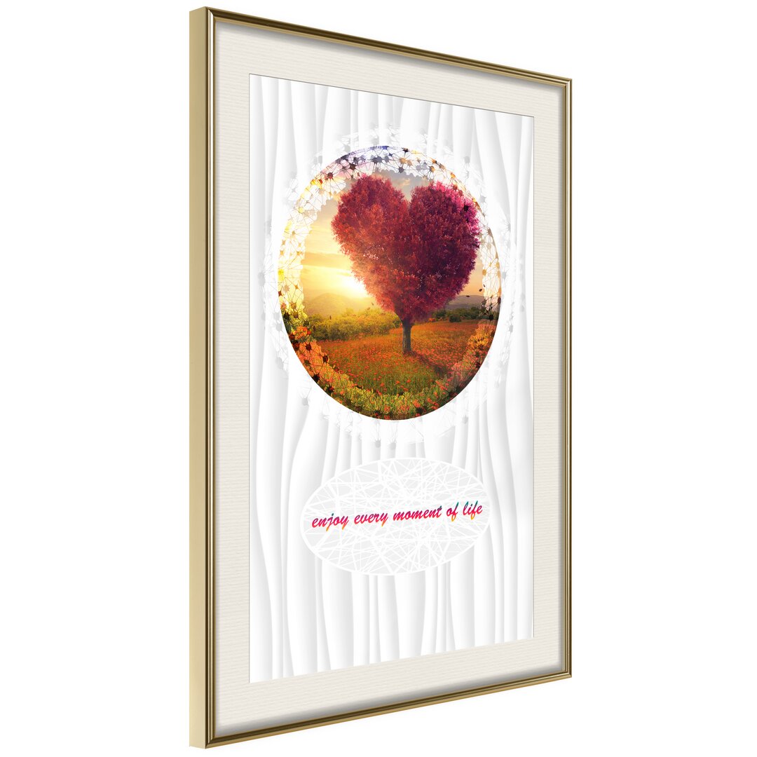 Gerahmtes Poster Heart Tree II