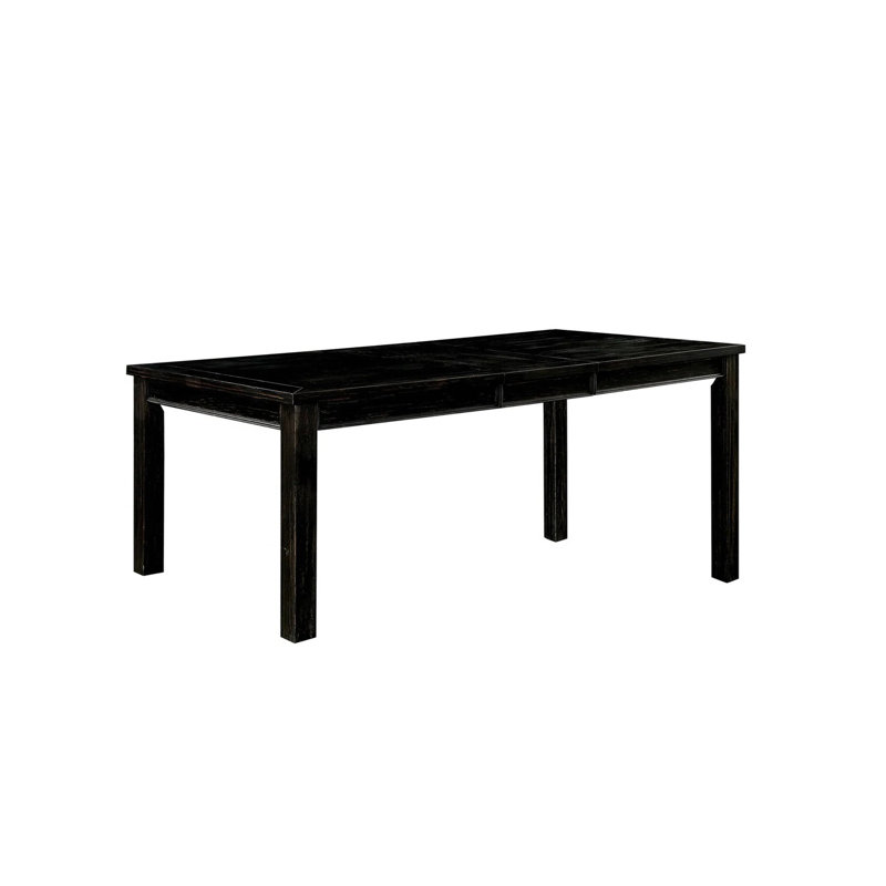 84" W Rustic Dining Table, Antique Black, Antique Black, 30.5"H x 66"L x 42.4"W