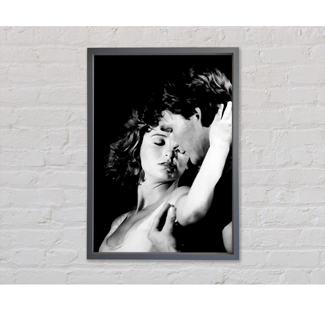 Dirty Dancing The Touch B N W - Einzelner Bilderrahmen Kunstdrucke auf Leinwand