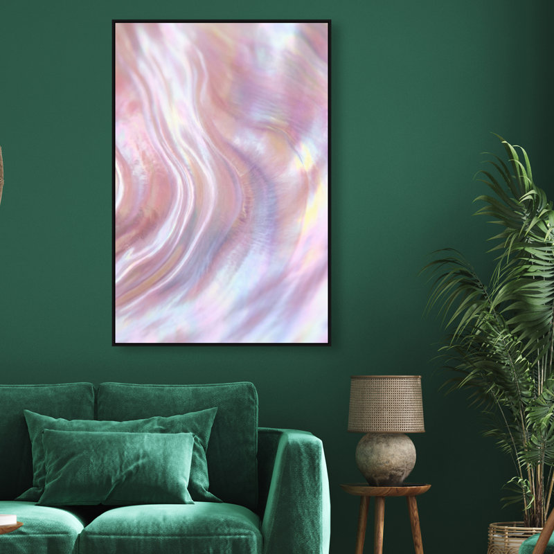 Iridescent Wave Print by Oliver Gal, 16"H x 11"W, Black Floater Frame