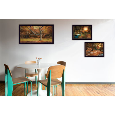 Art mural encadré 3 pièces Tranquil Spaces par Robin-Lee Vieira