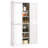 72.5" Freestanding Kitchen Pantry Cabinet, Tall Storage Cabinet With 4 Doors And 2 Adjustable Shelves