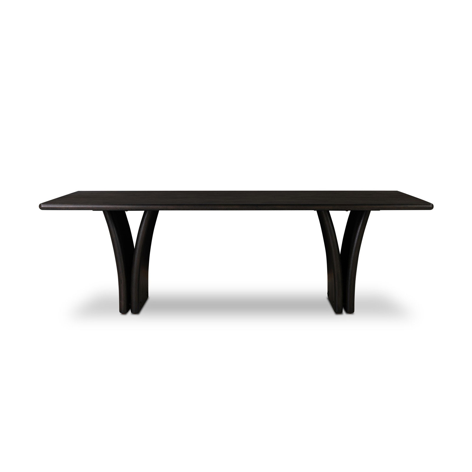 Jovian 96" Oak Dining Table, Dark Espresso Reclaimed French Oak