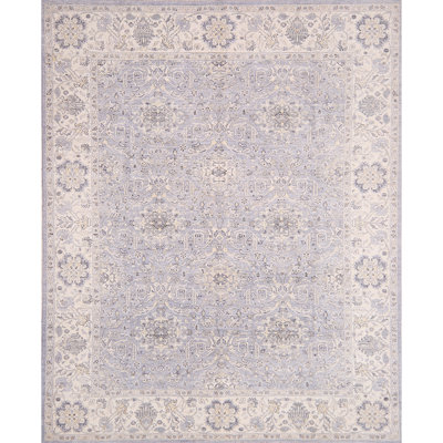 Wool Oriental Area Rug in Ivory