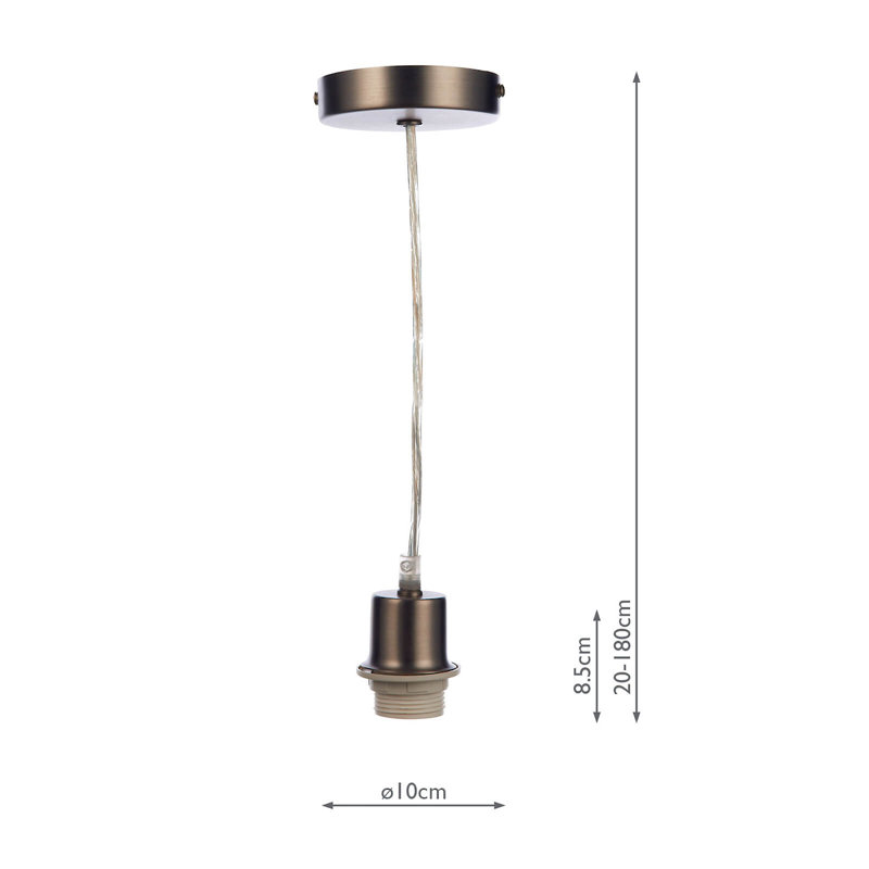 Cairon 1 - Light Pendant, Antique Chrome