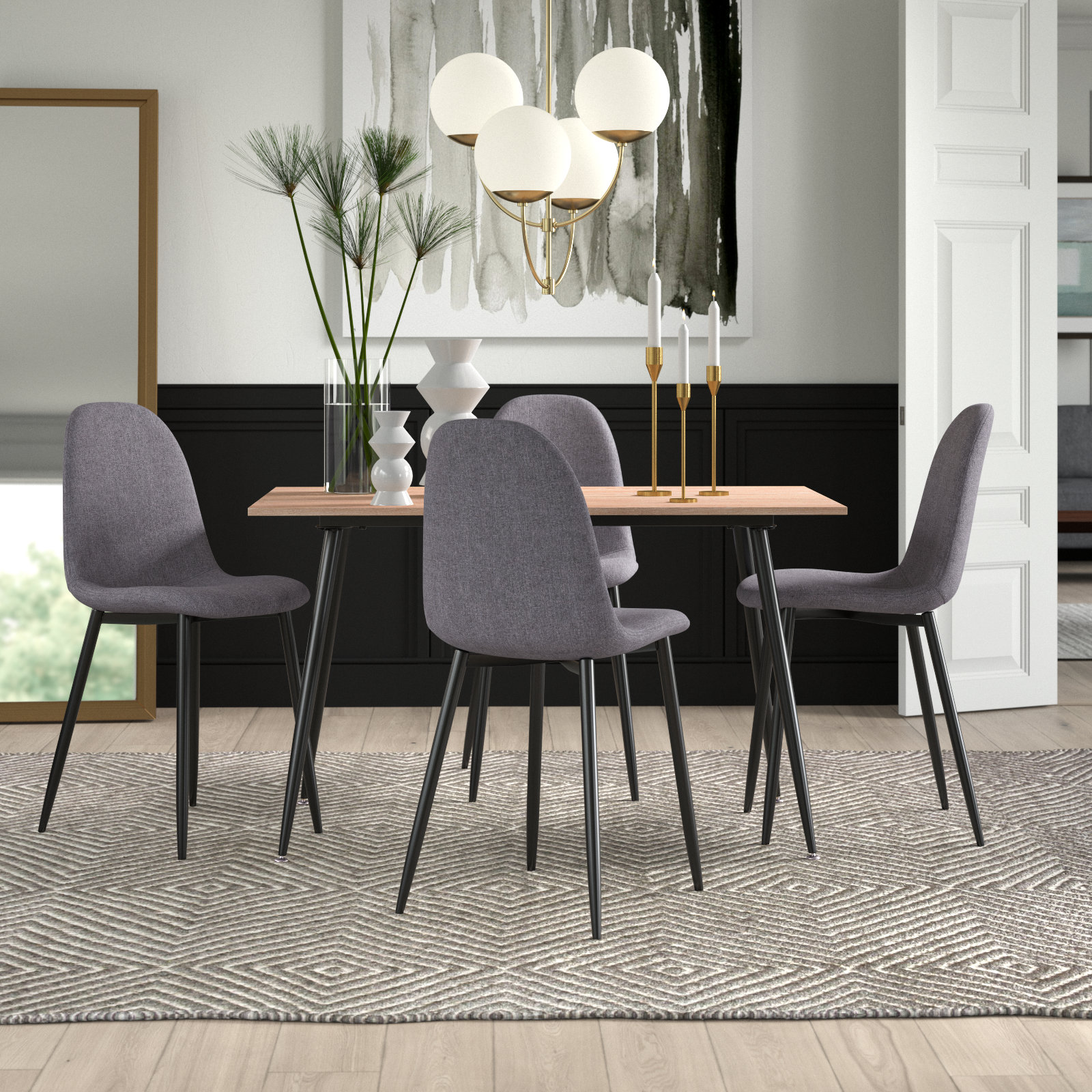 Wade Logan® Awwal 5 - Piece Dining Set & Reviews | Wayfair