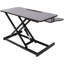 Bureau pour ordinateur portable à hauteur ajustable, station de travail assis-debout réglable avec plateau pour clavier, noir-125903154