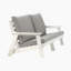 Causeuse d'extérieur avec coussin et jardin en grain de bois-524485400-524485403