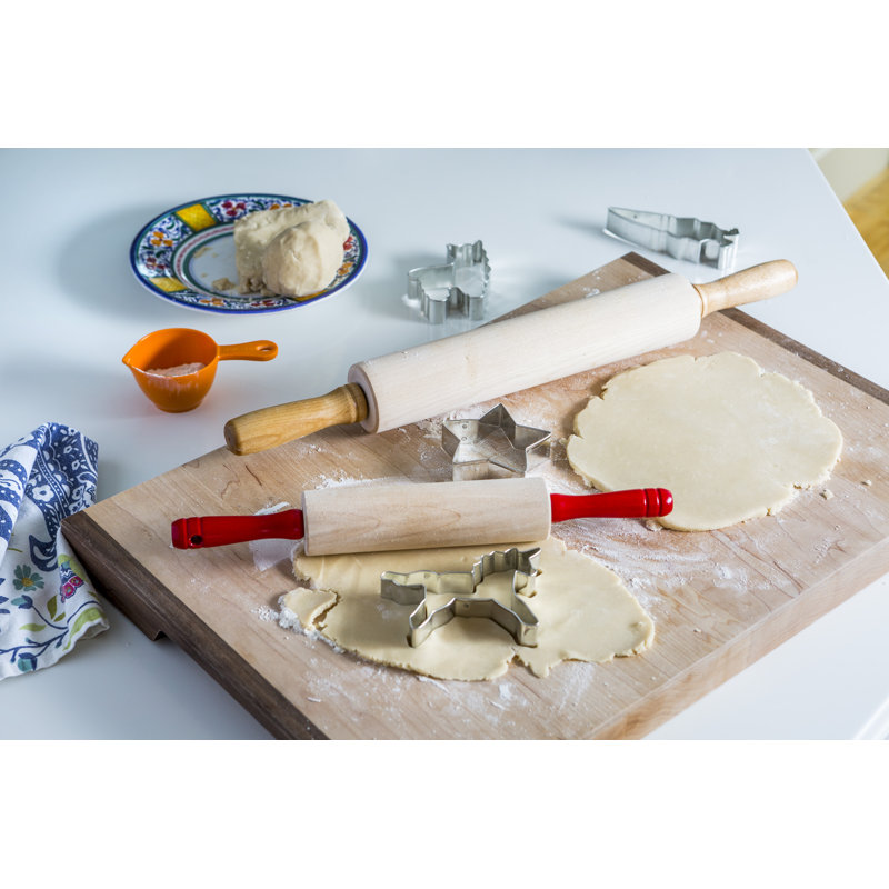 Rouleau à pâtisserie, H 2,75 po x L 15 po x P 2,75 po, Brun pâle
