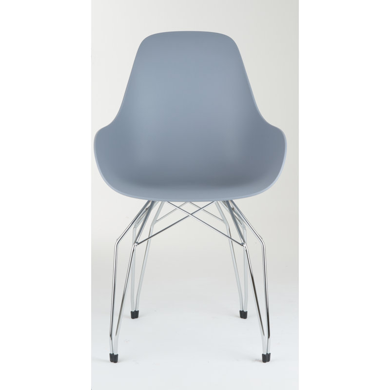 Masami Armchair, Chrome, Light Gray