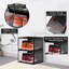 Grande boîte de rangement empilable avec devantures en plastique dur pour chaussures de sport-74057953