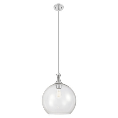 Downtown Urban - Wolford - Luminaire suspendu à tige en métal 14 lumières à 1 lumière - Abat-jour