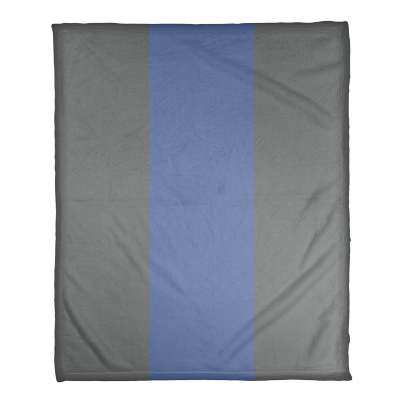 Charlotte Quilted Throw Blanket, 32.5" W x 42.5" L, Basketball Gray/Basketball Blue/Basketball Gray