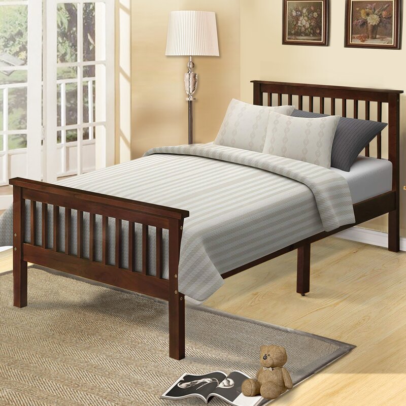 Harriet Bee Seeley Solid Wood Slat Bed & Reviews | Wayfair