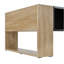 Table basse très brillante avec 2 tiroirs, table centrale pratique à deux tons avec compartiments cachés, table de cocktail rectangulaire avec tablette de rangement ouverte pour le salon, la chambre à coucher, noir-422927577