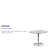 Caitlan 39.25'' Round Glass Dining Table with 29''H Chrome Base