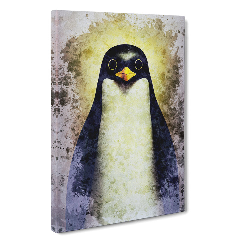 XC1022-5064X Watchful Penguin - Wrapped Canvas Print, 76cm H x 50cm W x 3cm D