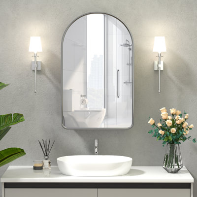 Dahlyla 19.7'' W 31.5'' H Framed Medicine Cabinet Mirror Fixed