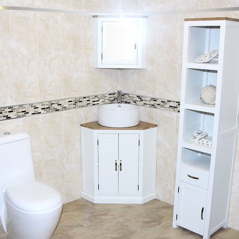 Ananya 550mm Single Bathroom Vanity with Vessel Ceramic Basin