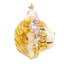 6.5'' Handmade Mouth-blown Glass, Hand-enameled, Crystal Hanging Figurine Ornament