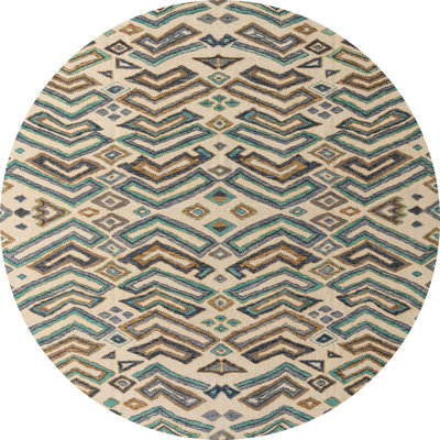 Tapis décoratif multicolore à motif abstrait