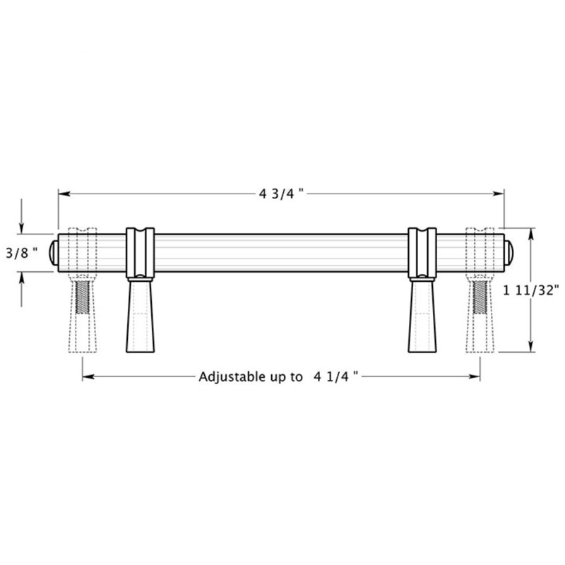 Montana AB Bar / Handle Pull, 4 3/4"