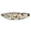 Clam Bowl Large (Ambered Silver Leaf)