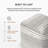 Arden 16" Gray and Natural Upholstered Pouf Ottoman-224279066