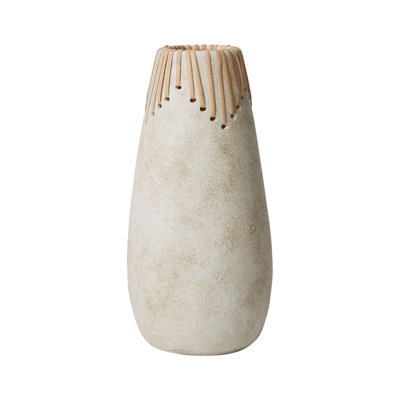 Vase de table en céramique 11,5 po Tylese Beige